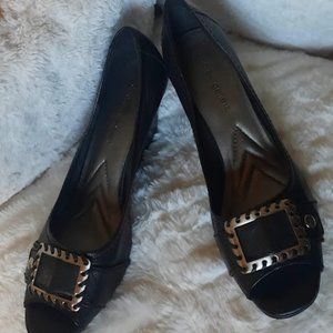 Andrew Geller Open Toe Wedges